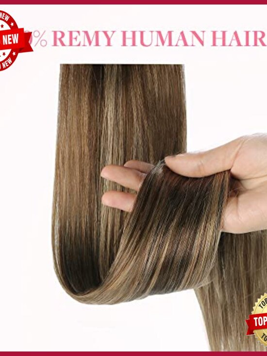 Long Straight Clip-In Ponytail Extension, Real Human Hair, 18 Inch main image 7